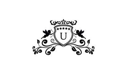 Luxury Elegant Card Logo U