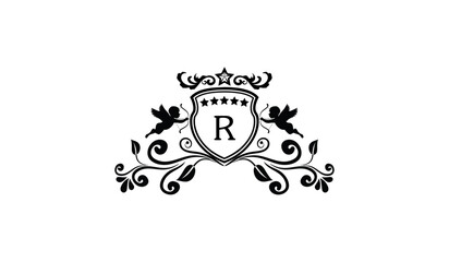 Luxury Elegant Card Logo R