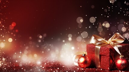 christmas background with gift