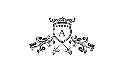 Luxury Elegant Leaves Logo A