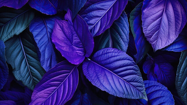  a close up of purple and green leaves on a plant. generative ai © Shanti