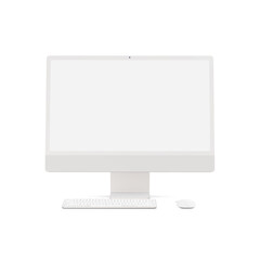 A desktop isolated on a white background