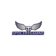 Eagle Spoiler Modern Gaming logo for gamers, abstract logo design