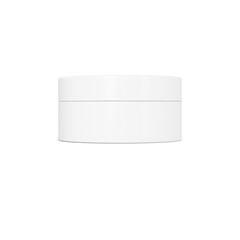 a white Cosmetic Jar isolated on a white background