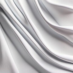 Obraz premium White satin fabric, luxury design. Generative AI