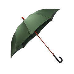 green umbrella isolated on transparent background