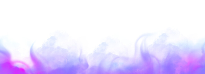 Vector isolated smoke PNG. Misty fog effect texture overlays for text or space. Isolated transparent background, fog, clouds.