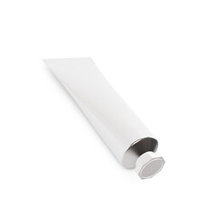 a blank image of a Cosmetic Tube isolated on a white background
