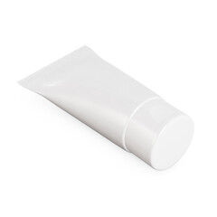 a blank image of a Cosmetic Tube isolated on a white background