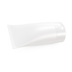 a blank image of a Cosmetic Tube isolated on a white background
