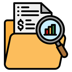 Folder Analytics Icon