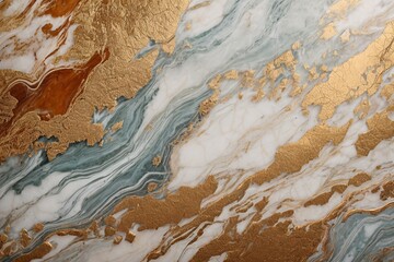 Obraz premium White, gold, grey, anthracite marble texture background with Generative AI technology 