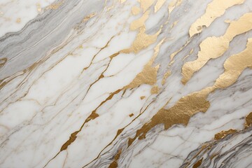 Naklejka premium White, gold, grey, anthracite marble texture background with Generative AI technology 