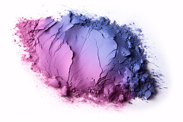 Fototapeta premium A single hue of make-up pigment is distinctly displayed on a pure white canvas.