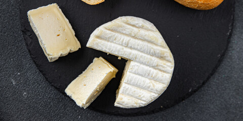 aged country cheese soft cheese white mold creamy taste eating cooking appetizer meal food snack on the table copy space food background rustic top view