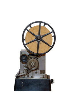 vintage tape teletype isolated on white background