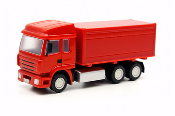 A toy vehicle is serenely placed against a plain white backdrop.