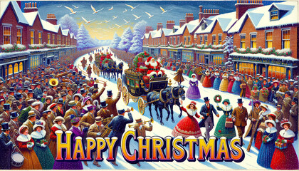 Happy Christmas scene