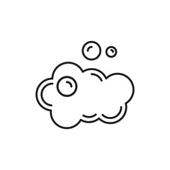 soap bubble icon vector illustration eps