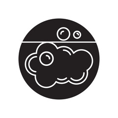 Obraz premium soap bubble icon vector illustration eps