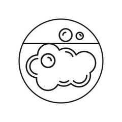 soap bubble icon vector illustration eps