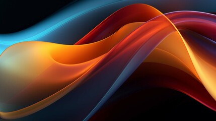 Ribbon-like abstract background