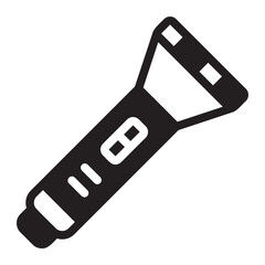 flashlight glyph icon