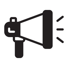 megaphone glyph icon