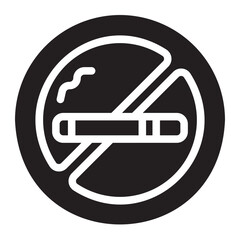 no smoking glyph icon