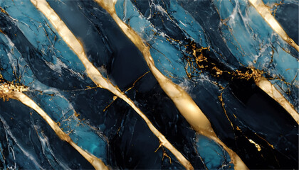 blue marble with gold effects