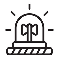 Siren line icon