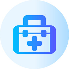 medical kit gradient icon