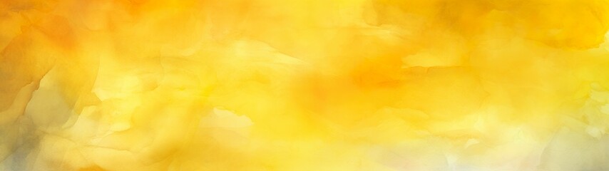 Sunlit Elegance: Abstract Yellow Watercolor Paper Texture Perfect for Web Banners