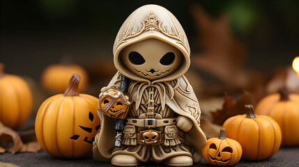 Halloween cute Creepy Characters wallpapaer