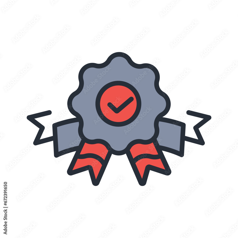 Poster validate icon. vector.editable stroke.linear style sign for use web design,logo.symbol illustration.