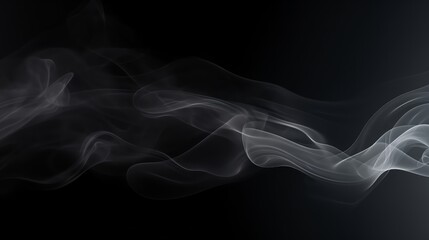 High resolution beautiful color smoke on black background