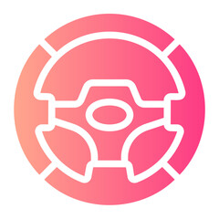 steering wheel gradient icon
