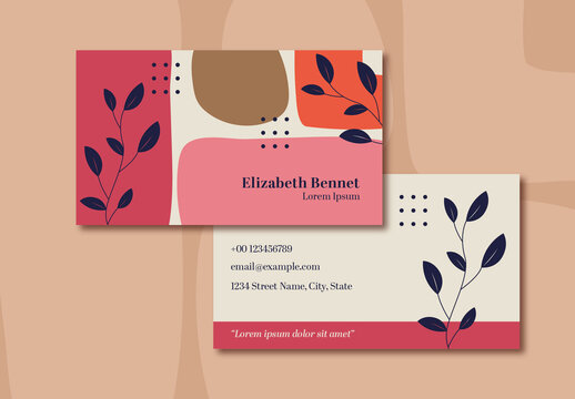Abstract Pattern Business Card