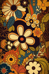 Vintages Flower Background 7