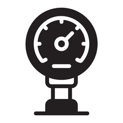 manometer glyph icon