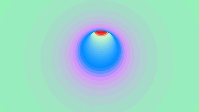 Puffed: Infinite tunnel circle mint pastel animation