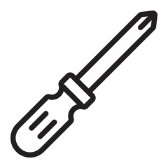 screwdriver line icon