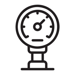 manometer line icon