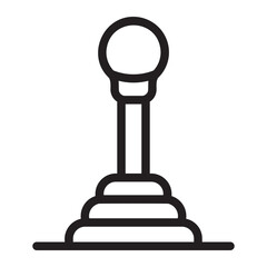 GEAR STICK line icon