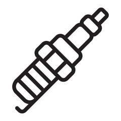 spark plug line icon