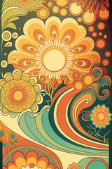 Vintages Flower Background 3