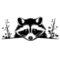 raccoon vector © HappySoulDigitalArt
