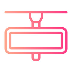 rearview mirror gradient icon