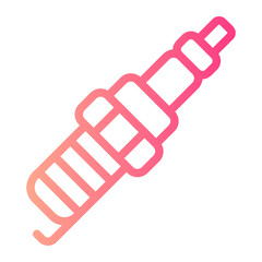 spark plug gradient icon
