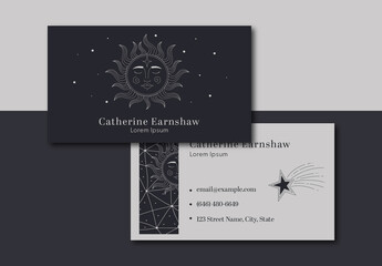Minimalist Astrology Business Card
